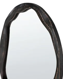 Vægspejl LANGON 60 cm 60 cm Fyretræ Mørkebrun