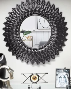 Vægspejl LARRAU 70 cm 70 cm Metal Sølv