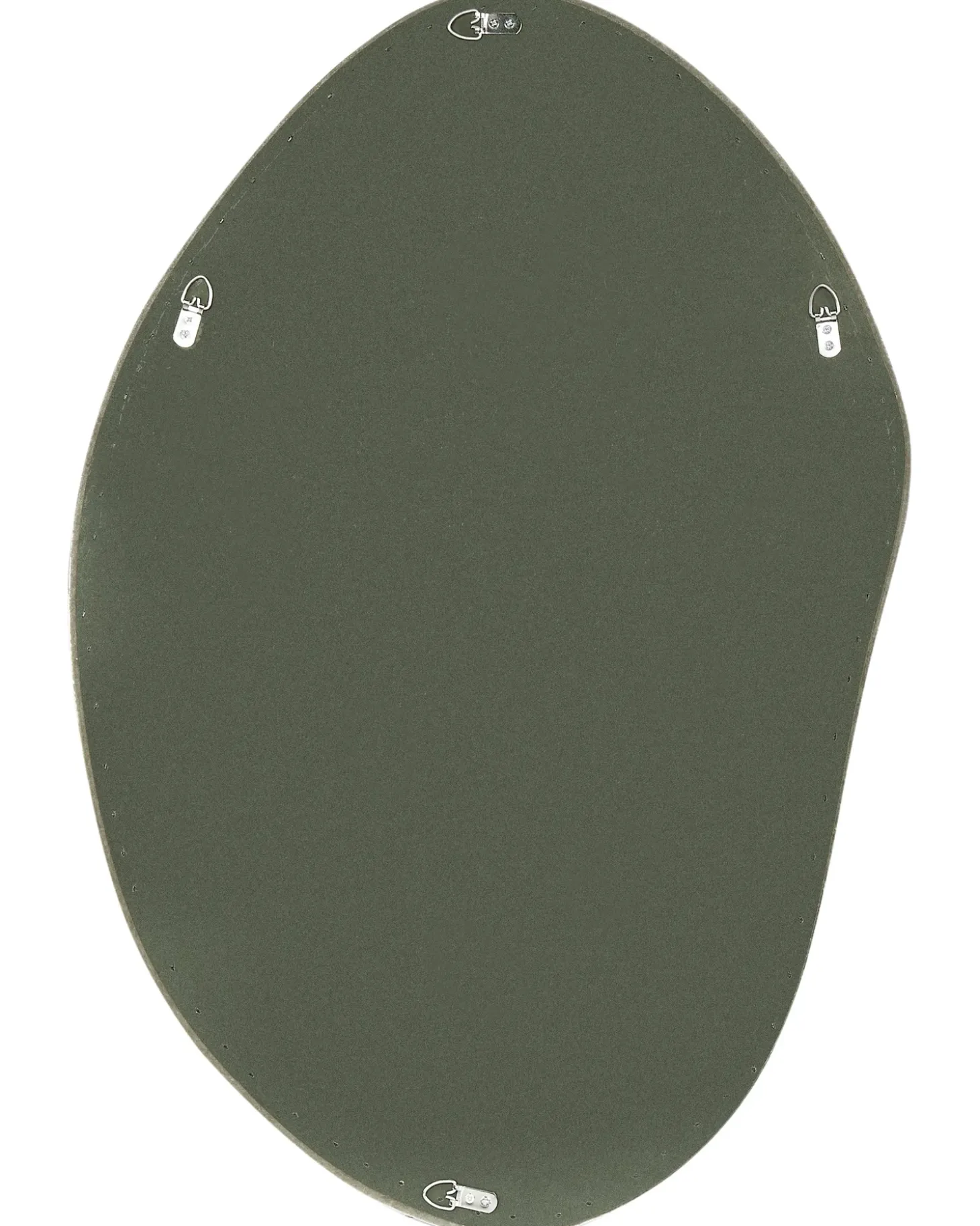 Vægspejl LENAX 59 cm 90 cm Velour Olivengrøn