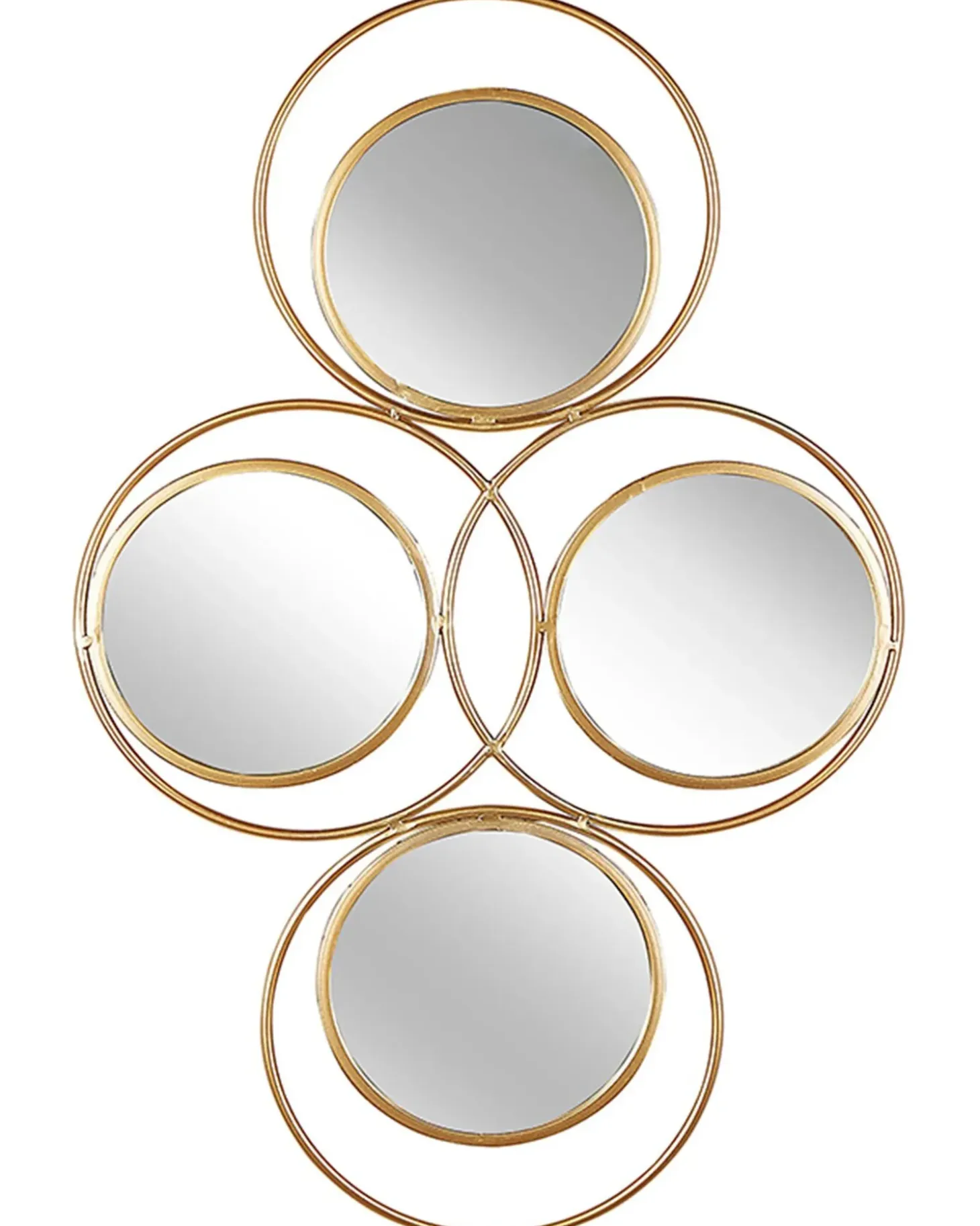 Vægspejl LESCAR 50 cm 80 cm Metal Guld