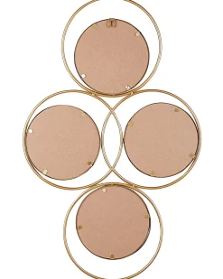 Vægspejl LESCAR 50 cm 80 cm Metal Guld