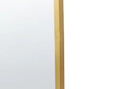 Vægspejl LEVET 58 cm 122 cm Metal Guld