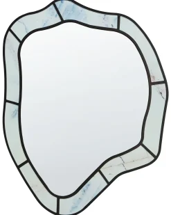 Vægspejl LIVERDUN 64 cm 86 cm Himmelblå