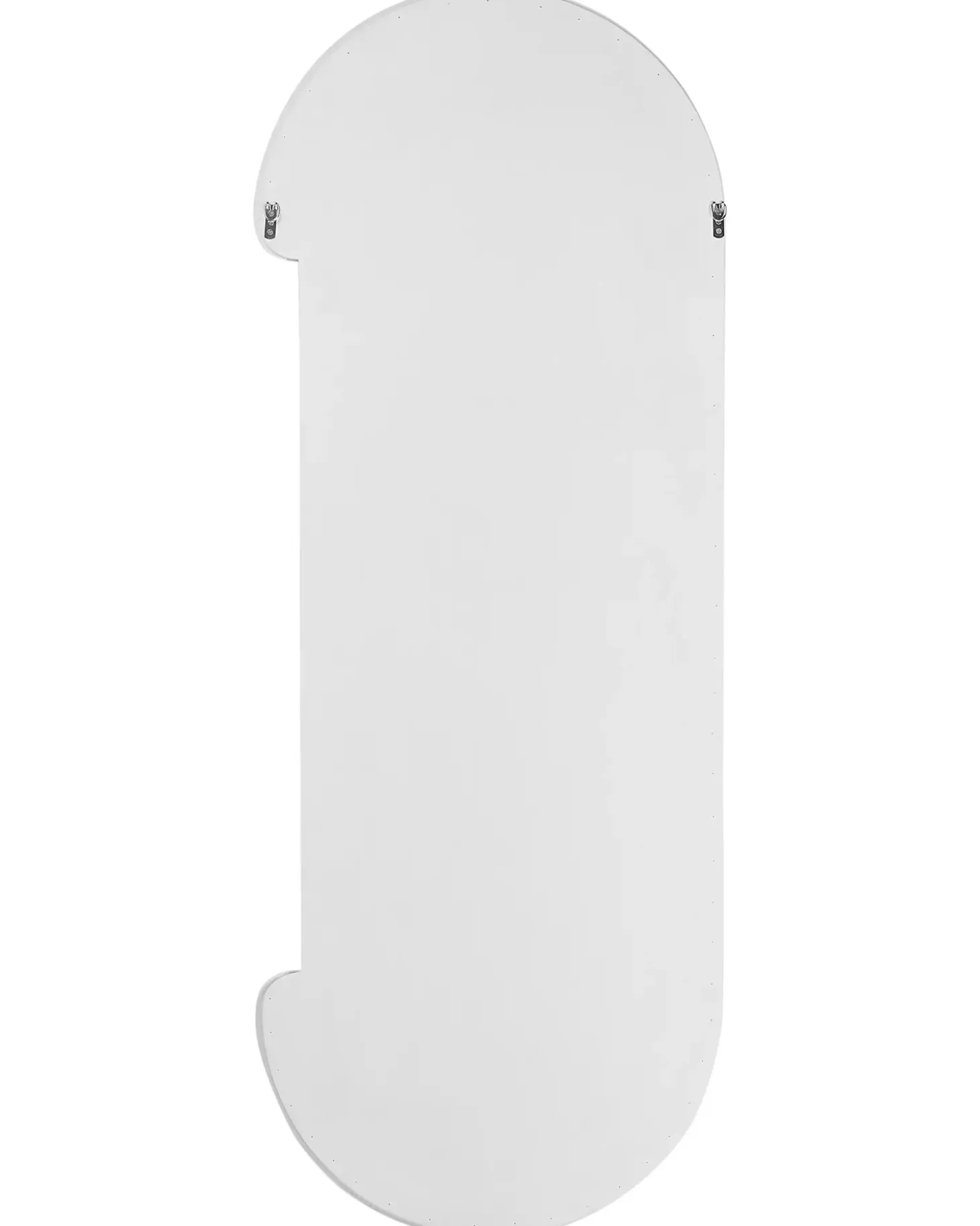 Vægspejl LOCHES 54 cm 158 cm Velour Hvid