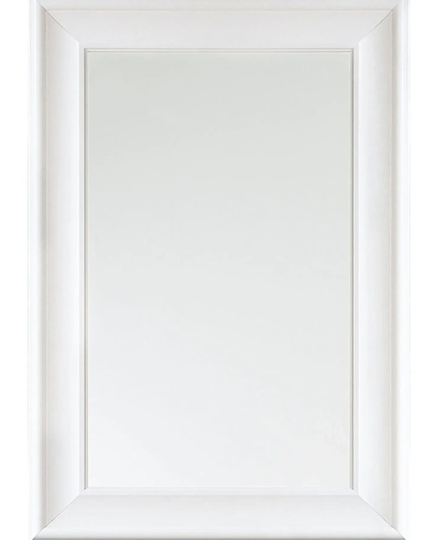 Vægspejl LUNEL 60 cm 90 cm Hvid