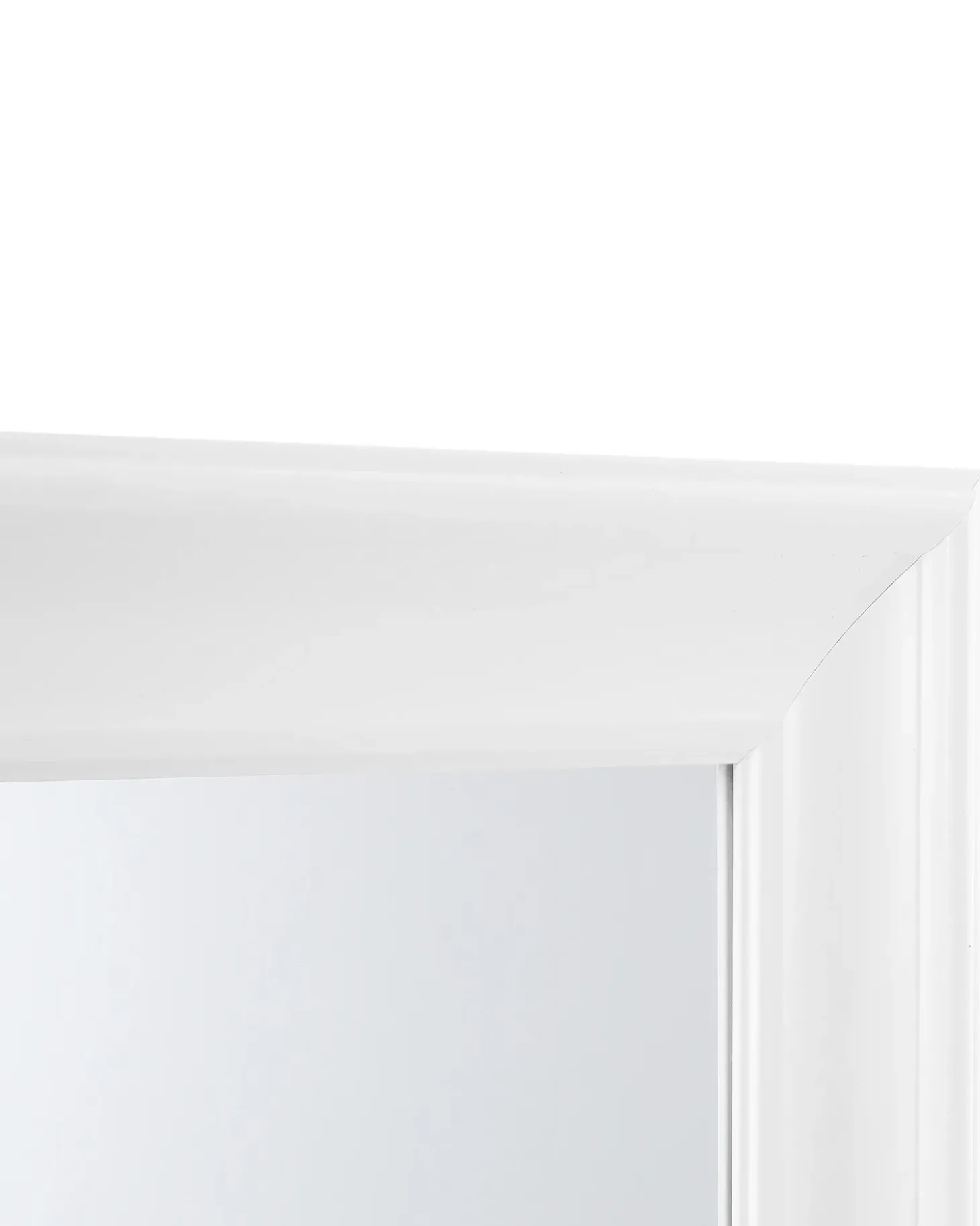 Vægspejl LUNEL 60 cm 90 cm Hvid