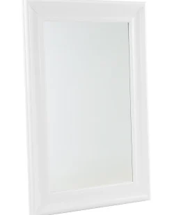Vægspejl LUNEL 60 cm 90 cm Hvid