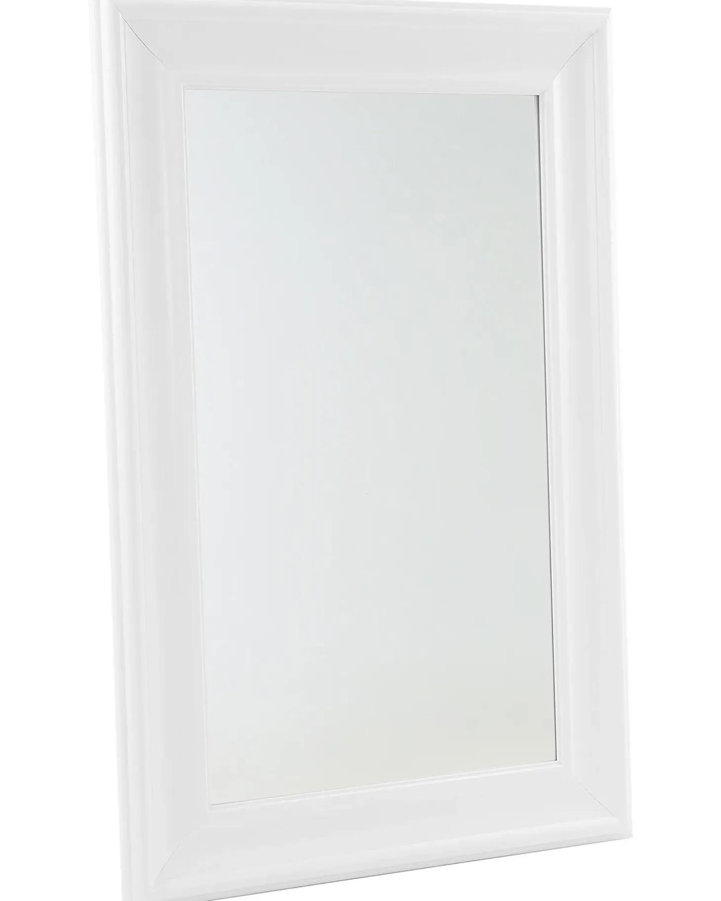 Vægspejl LUNEL 60 cm 90 cm Hvid