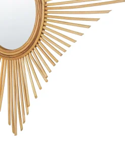 Vægspejl MAJENE 60 cm 60 cm Rattan Naturlig