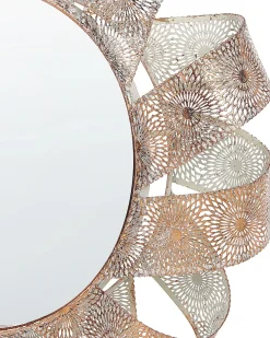 Vægspejl MANGALORE 54 cm 54 cm Metal Hvid