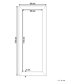 Vægspejl MARANS 50 cm 130 cm Brun
