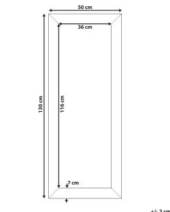 Vægspejl MARANS 50 cm 130 cm Sølv