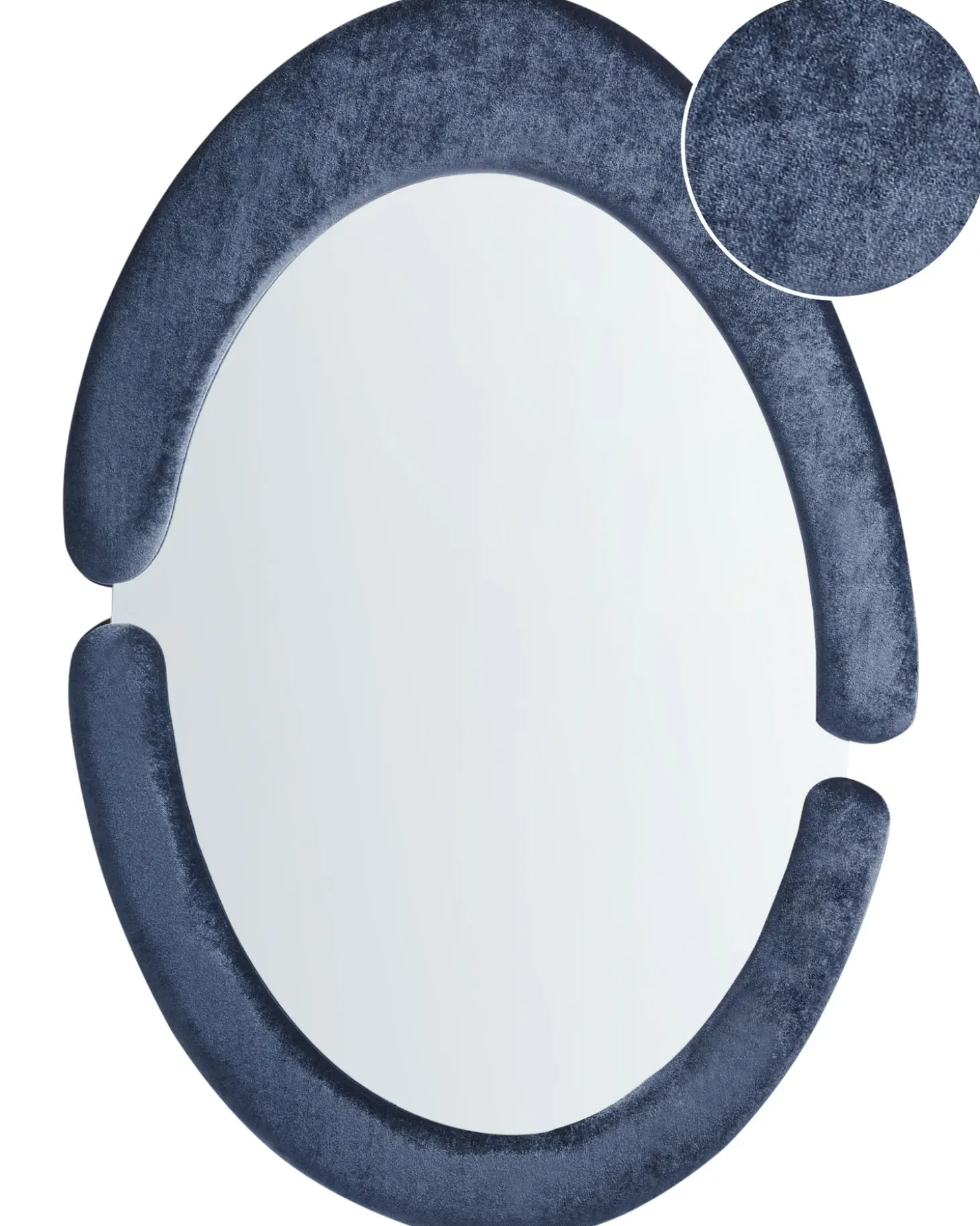 Vægspejl MASSAY 53 cm 90 cm Velour Mørkeblå