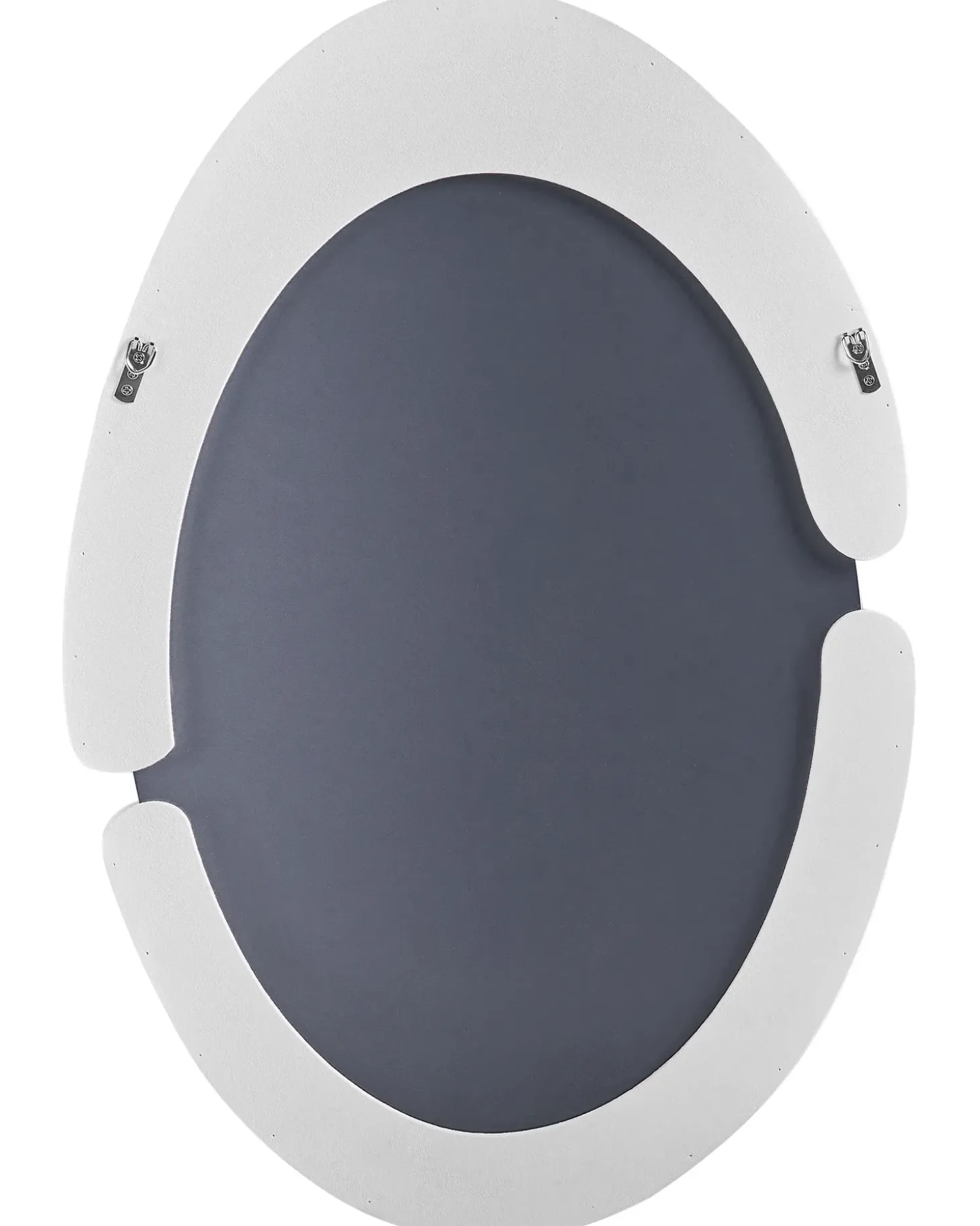 Vægspejl MASSAY 53 cm 90 cm Velour Hvid