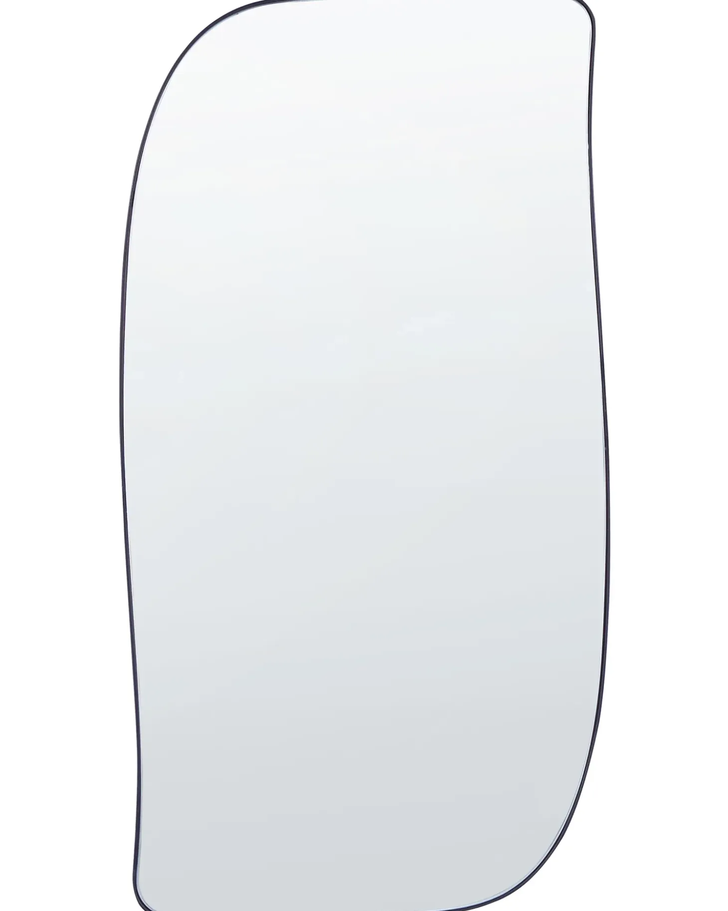 Vægspejl MONTCLUS 37 cm 70 cm Metal Sort