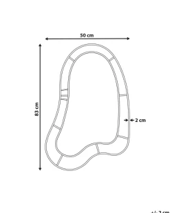 Vægspejl MONTSEC 49 cm 83 cm Lilla