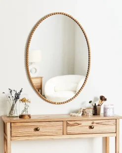 Vægspejl OUVEA 57 cm 79 cm Metal Guld