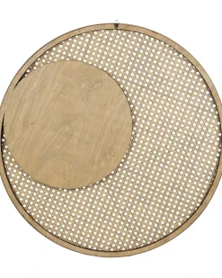 Vægspejl PALAU 60 cm 60 cm Rattan Naturlig