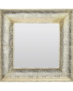 Vægspejl PLERIN 60 cm 60 cm Metal Guld