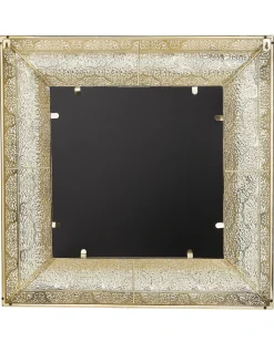 Vægspejl PLERIN 60 cm 60 cm Metal Guld