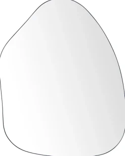 Vægspejl PUTEAUX 70 cm 92 cm Metal Sort