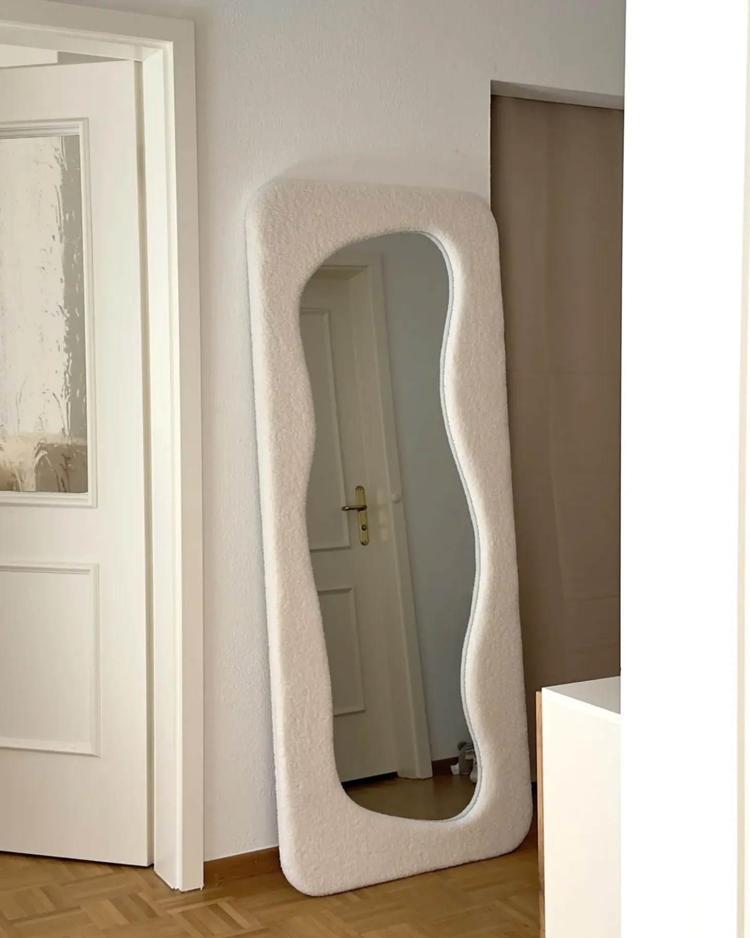 Vægspejl QUIMPER 70 cm 170 cm Cremehvid