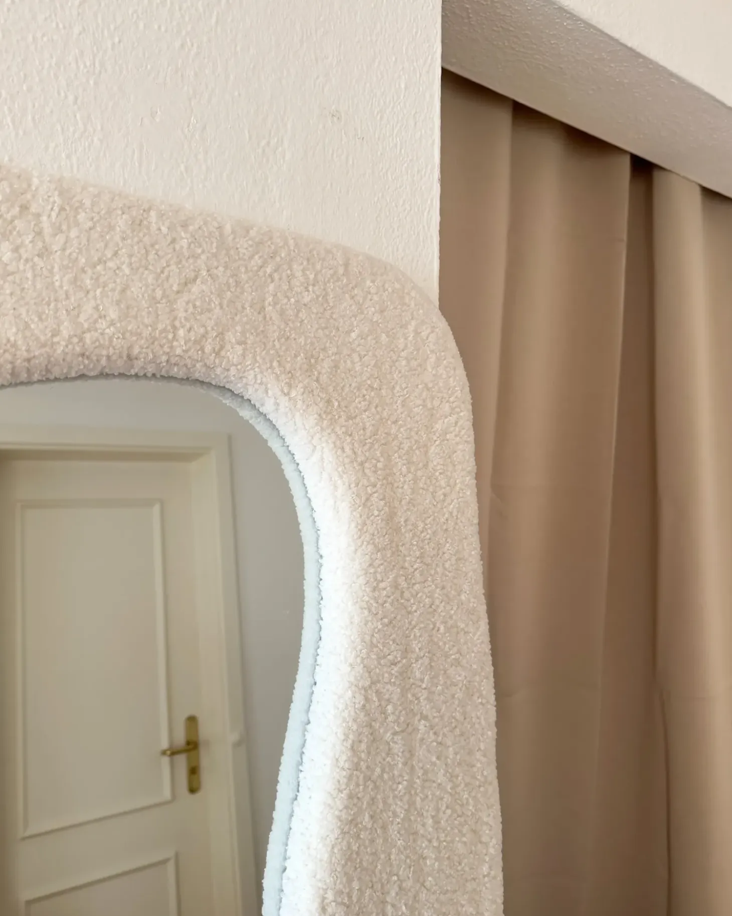 Vægspejl QUIMPER 70 cm 170 cm Cremehvid