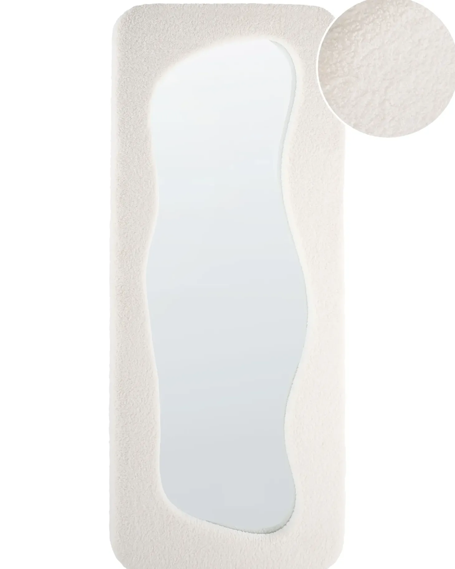 Vægspejl QUIMPER 70 cm 170 cm Cremehvid