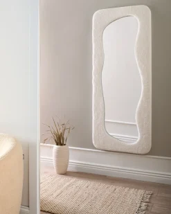 Vægspejl QUIMPER 70 cm 170 cm Cremehvid
