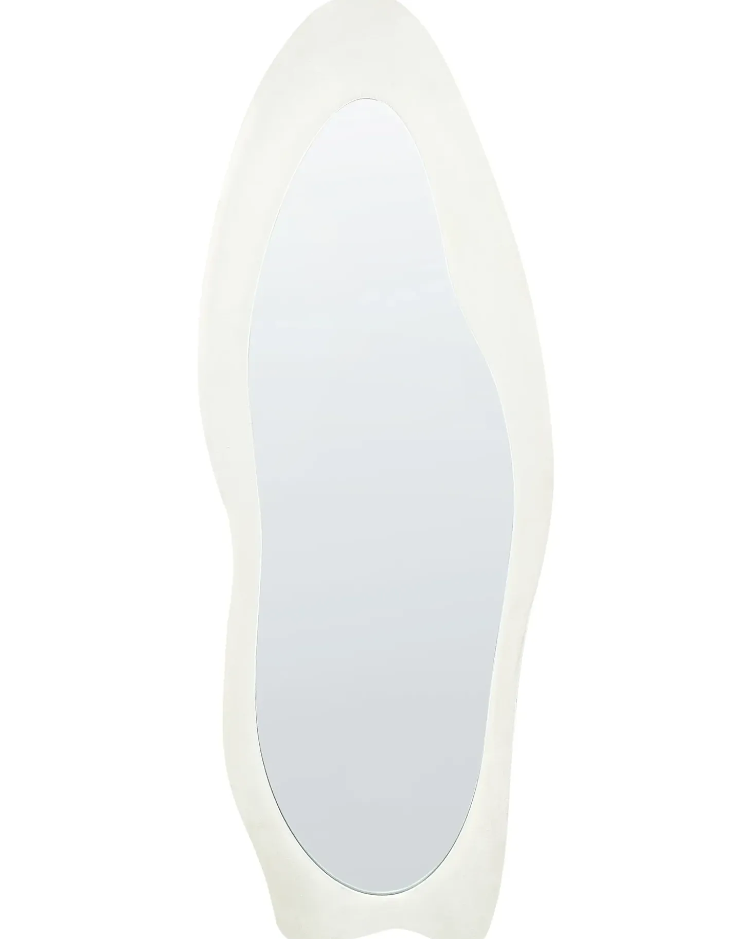 Vægspejl REIGNY 57 cm 160 cm Velour Hvid