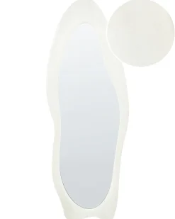 Vægspejl REIGNY 57 cm 160 cm Velour Hvid