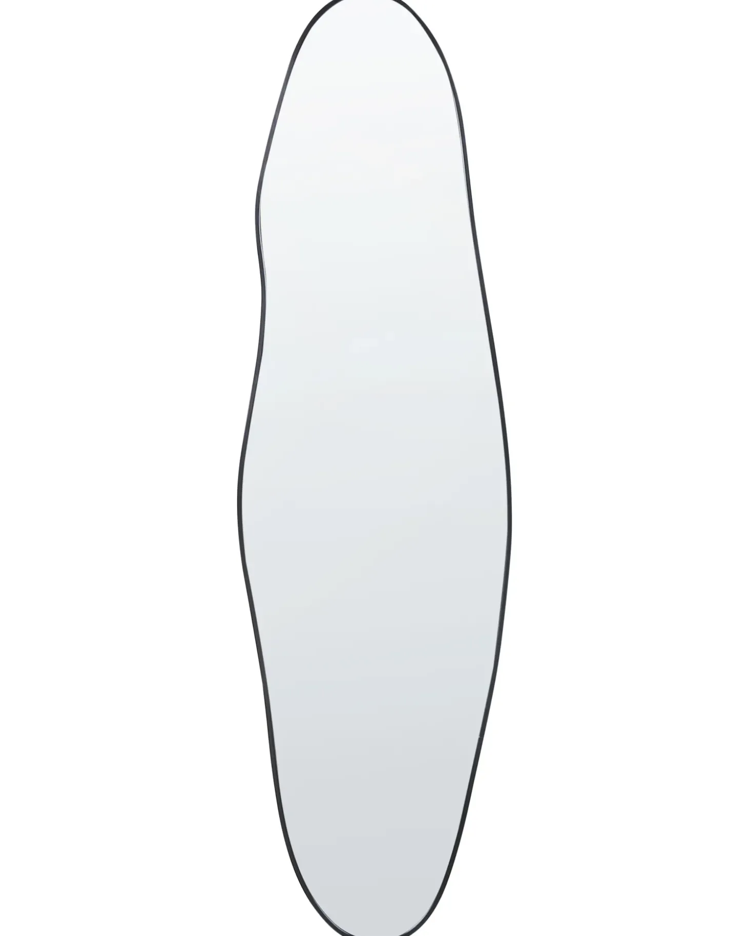 Vægspejl SALINS 47 cm 160 cm Metal Sort