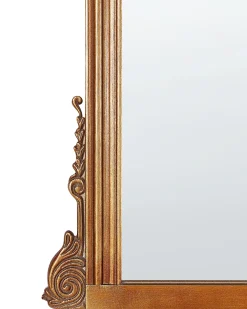 Vægspejl SUSSEY 75 cm 78 cm Guld
