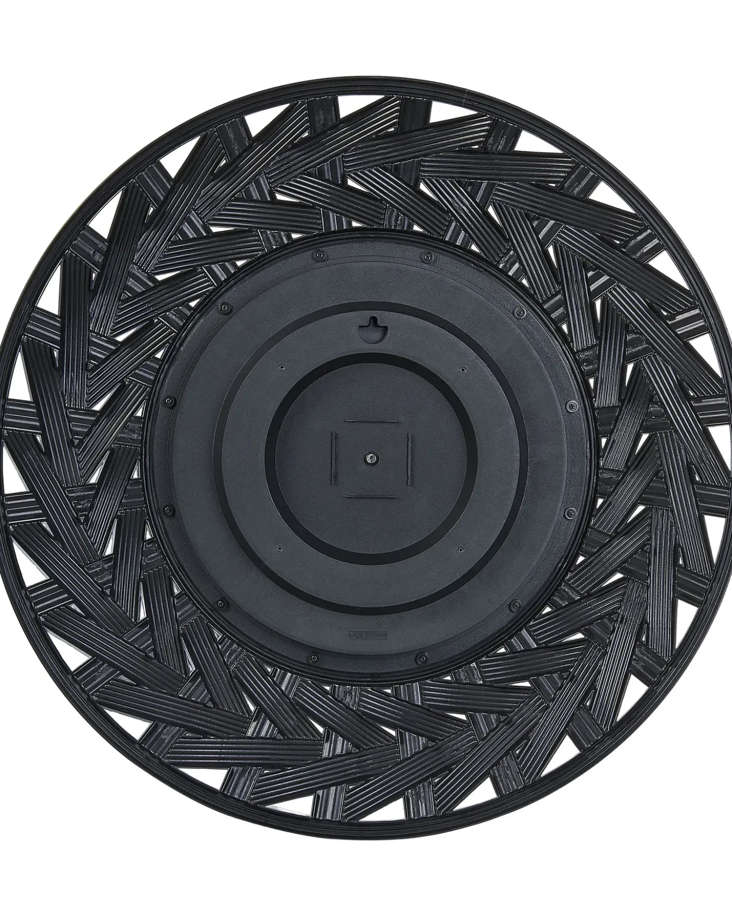 Vægspejl TIERGA 60 cm 60 cm Sort