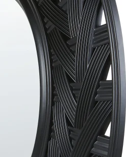Vægspejl TIERGA 60 cm 60 cm Sort