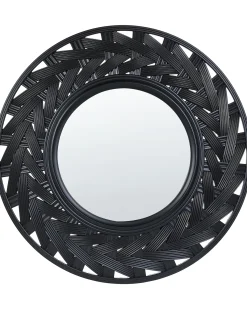 Vægspejl TIERGA 60 cm 60 cm Sort