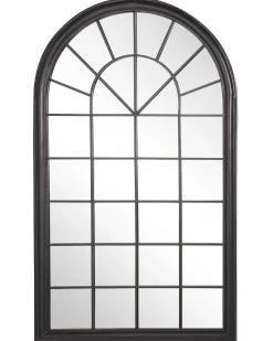 Vægspejl TREVOL 77 cm 130 cm Metal Sort