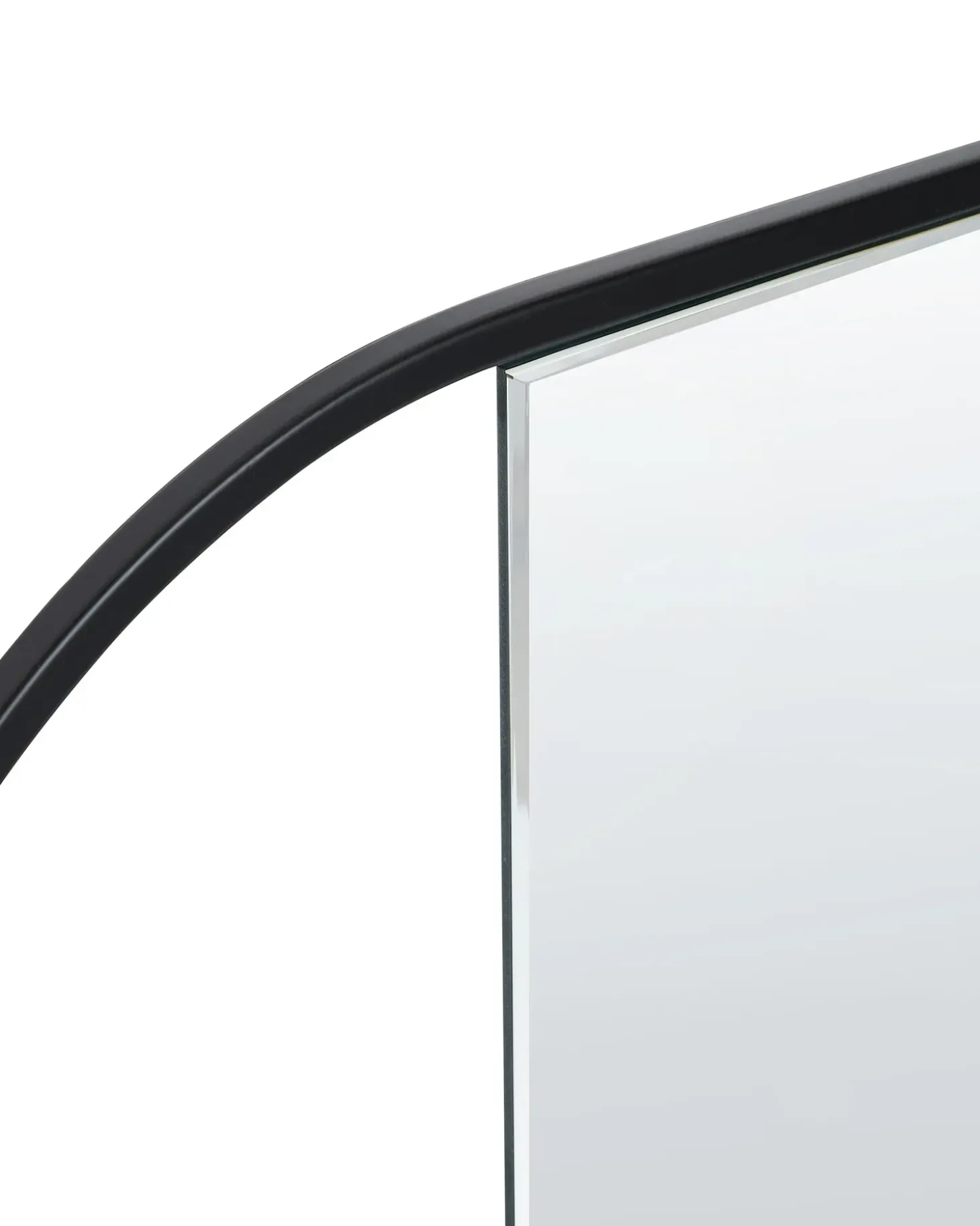 Vægspejl VALLERY 40 cm 120 cm Metal Sort