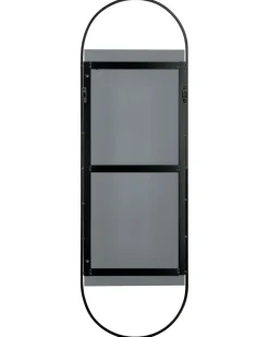 Vægspejl VALLERY 40 cm 120 cm Metal Sort