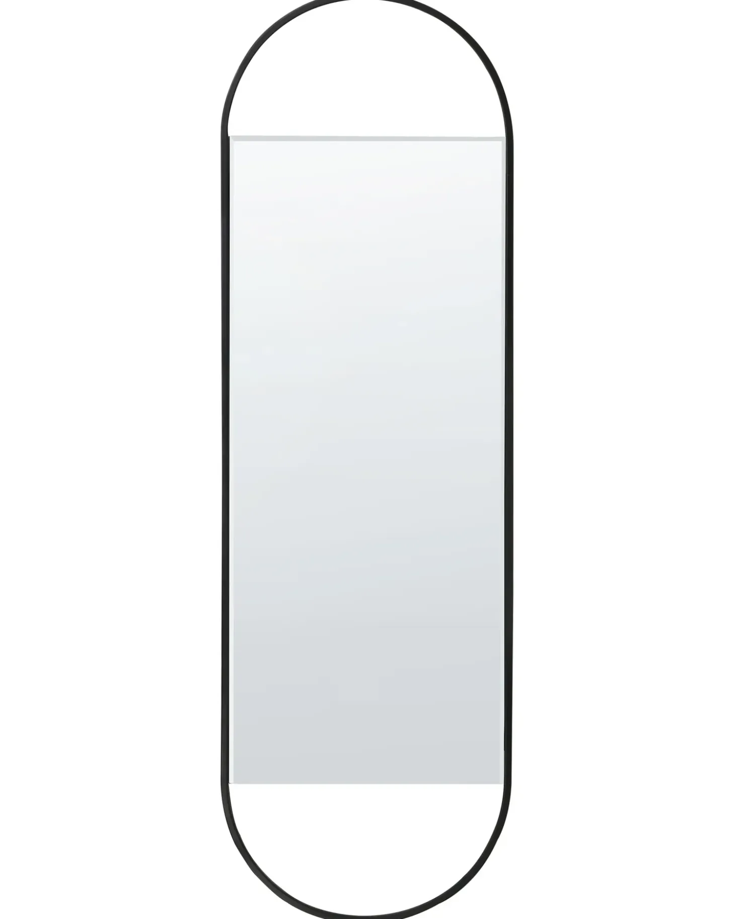 Vægspejl VALLERY 40 cm 120 cm Metal Sort