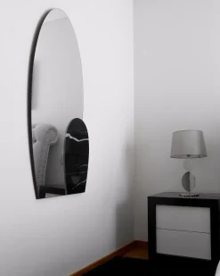 Vægspejl VIERZON 58 cm 120 cm Sort