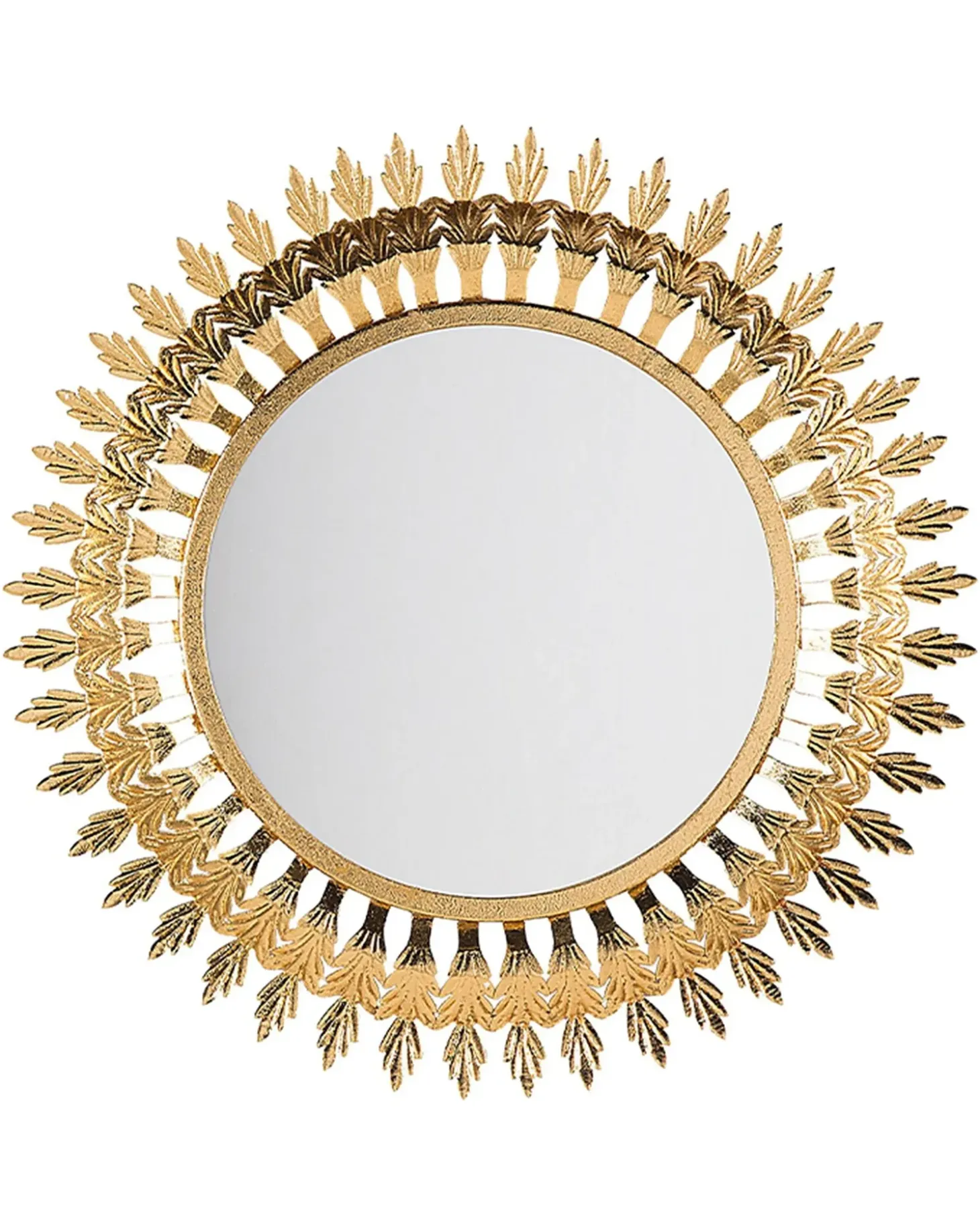 Vægspejl VOREY 60 cm 60 cm Metal Guld