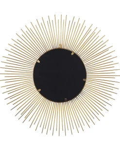 Vægspejl CILLY 80 cm 80 cm Metal Guld