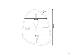 Vægur CASTALLA 45 cm Mørkebrun