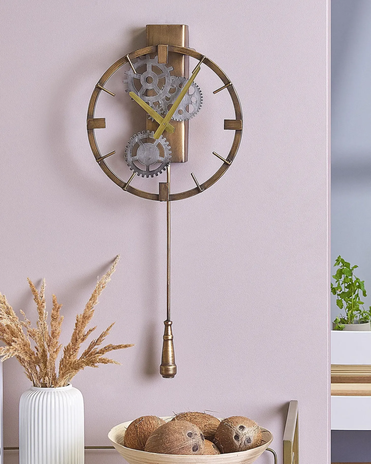 Vægur MARCOTE 30 cm Metal Guld