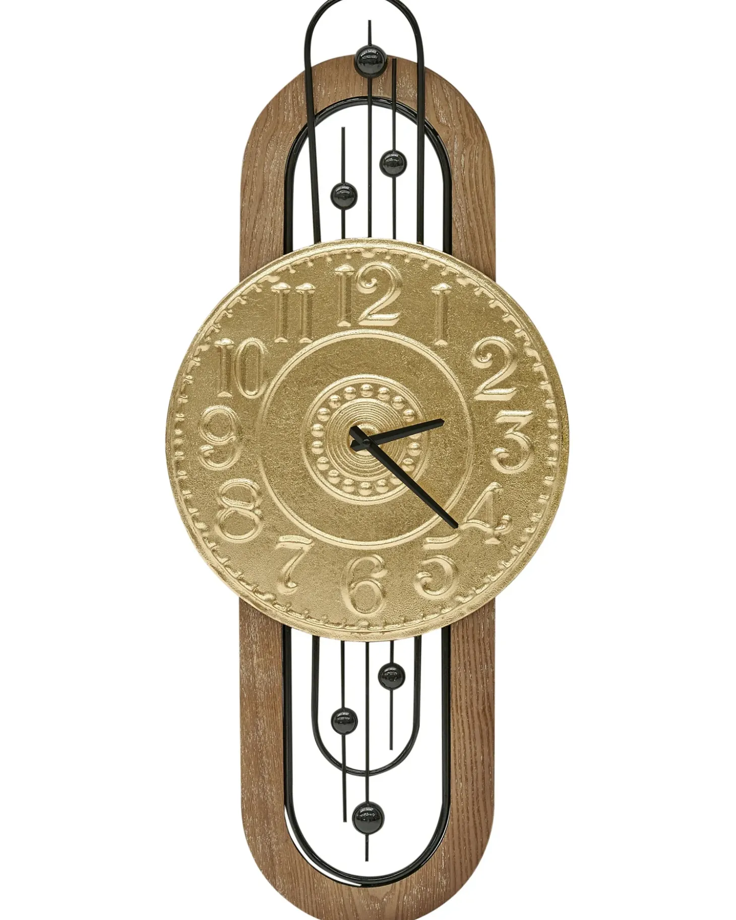 Vægur NOBELIUM 36 cm Metal Guld