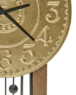 Vægur NOBELIUM 36 cm Metal Guld