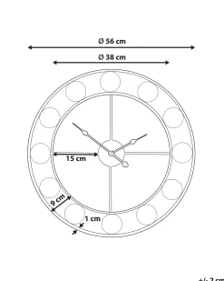 Vægur REIDEN 56 cm Metal Multifarvet
