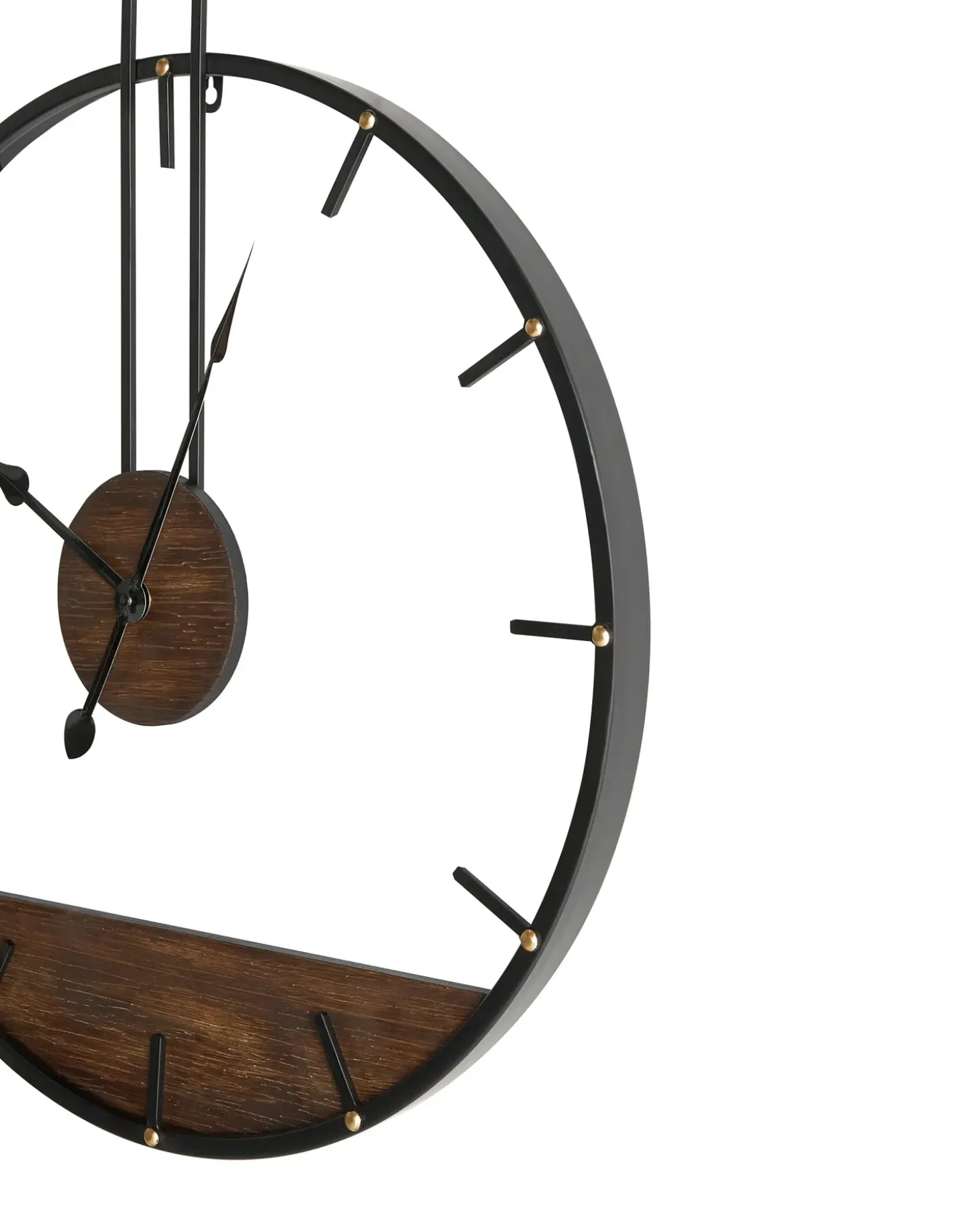 Vægur TAUGON 60 cm Metal Sort