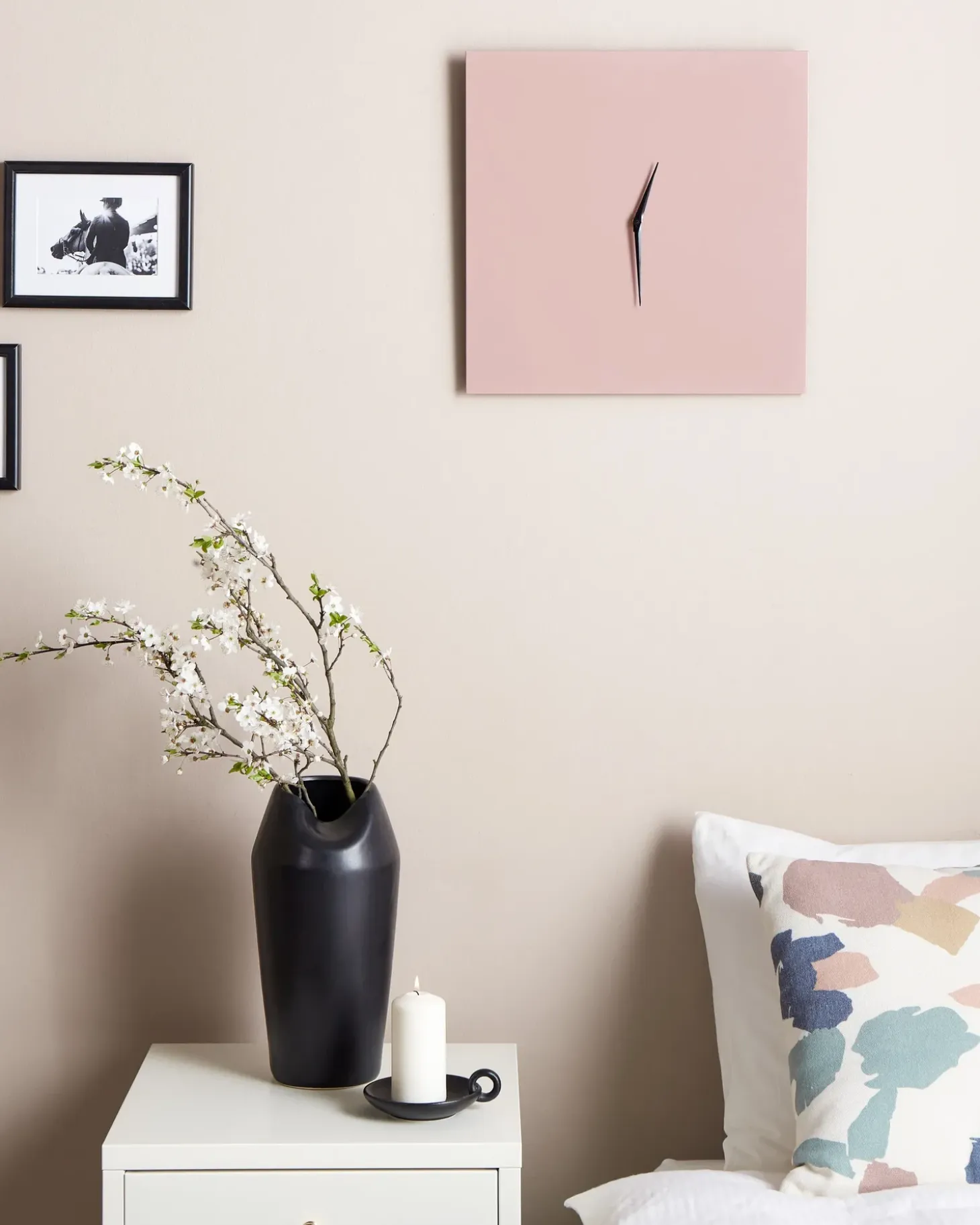 Vægur TOMAR 40 cm Metal Lyserød